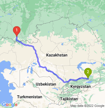 Маршрут из Оренбурга в Алматы