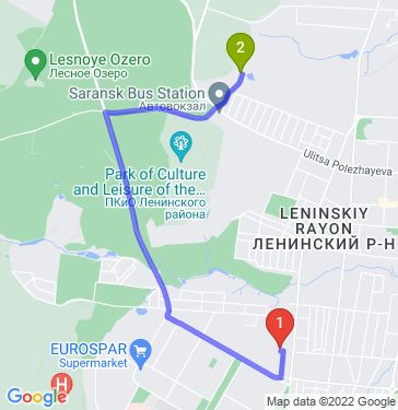 Маршрут по Саранску