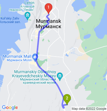 Маршрут по Мурманску