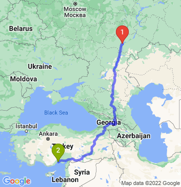 Маршрут из Саратова в Akdeniz