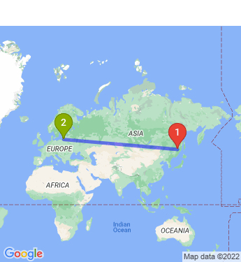 Маршрут из Хабаровска в Большое Исаково