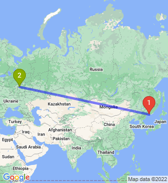 Маршрут из Владивостока в Ямкино