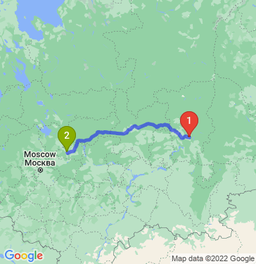 Маршрут из Перми в Иваново