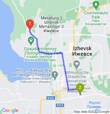 Маршрут по Ижевску