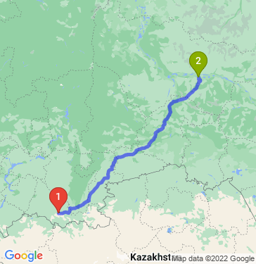 Маршрут из Оренбурга в Нефтеюганск