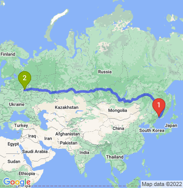 Маршрут из Уссурийска в Балашиху