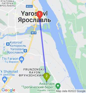 Маршрут по Ярославлю