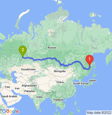 Маршрут из Комсомольска-на-Амуре в Екатеринбург