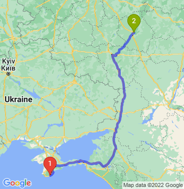 Маршрут из Ялты в Пригородный