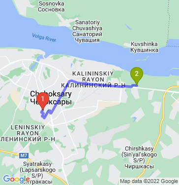 Маршрут по Чебоксарам