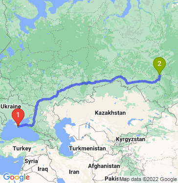 Маршрут из Симферополя в Томск