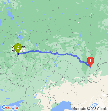 Маршрут из Магнитогорска в Москву