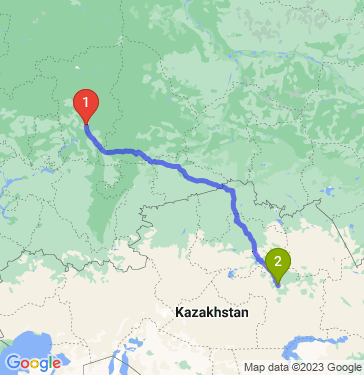 Маршрут из Перми в Караганду