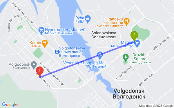 Маршрут по Волгодонску