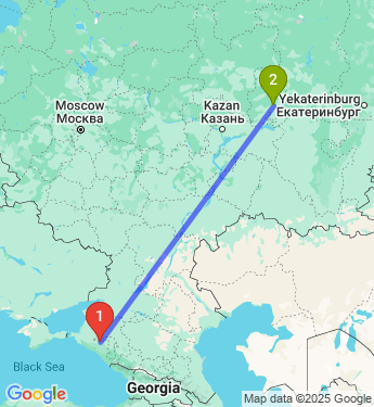 Маршрут из Адыгейска в Ижевск