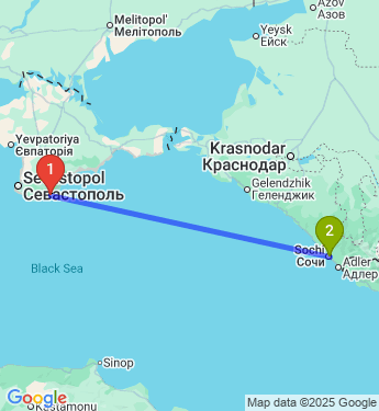 Маршрут из Ялты в Сочи
