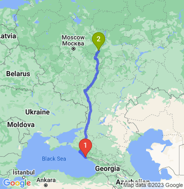 Маршрут из Сочи в Мурома