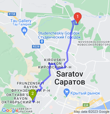 Маршрут по Саратову