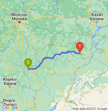 Маршрут из Кузнецка в Девицу