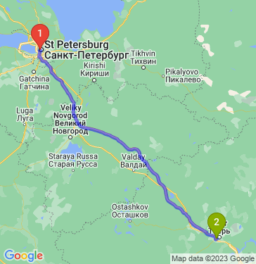 Расстояние от спб до твери. Маршрут ласточки из Твери до Москвы.