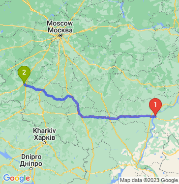 Маршрут из Энгельса в Брянск
