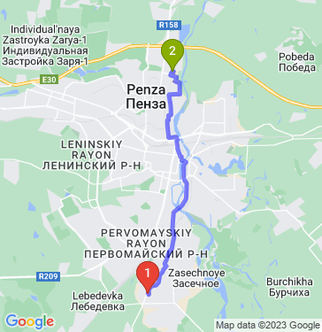 Маршрут по Пензе