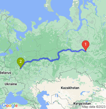 Маршрут из Нижневартовска в Москву