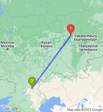 Маршрут из Перми в Волжский