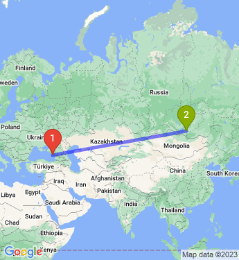 Маршрут из Сочи в Улан-Удэ