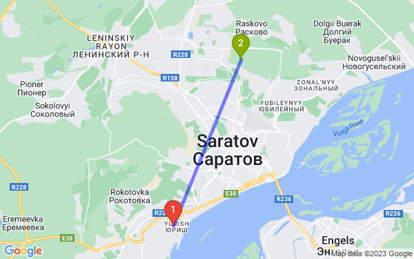 Маршрут по Саратову