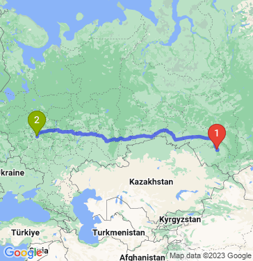 Маршрут из Барнаула в 