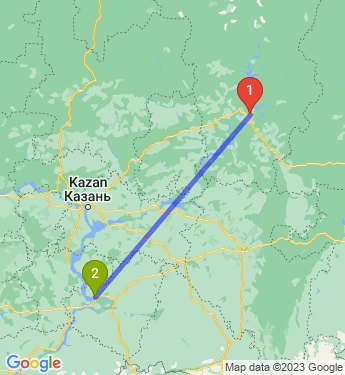 Маршрут из Перми в Тольятти