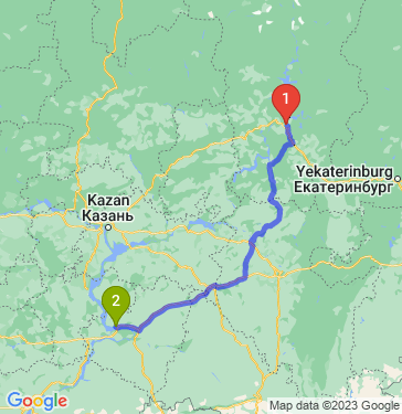 Маршрут из Перми в Тольятти