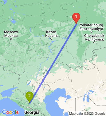 Маршрут из Перми в Ессентуки