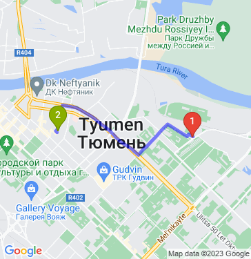 Маршрут по Тюмени
