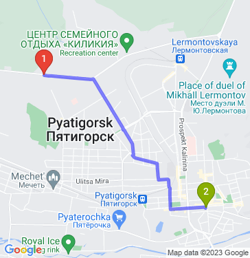 Маршрут по Пятигорску