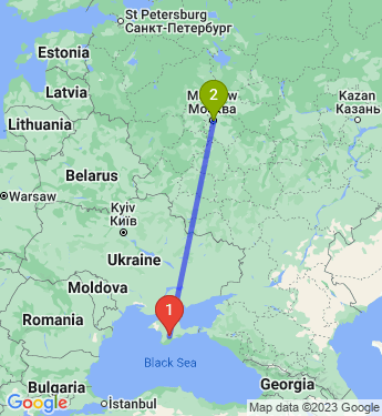 Маршрут из Симферополя в Москву