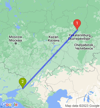 Маршрут из Перми в Ростов-на-Дону