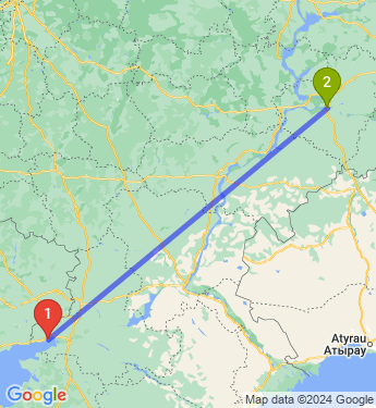 Маршрут из Таганрога в Самару