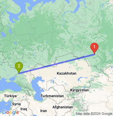 Маршрут из Новосибирска в Каменск-Шахтинский