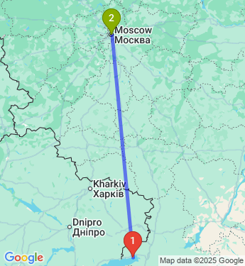 Маршрут из Таганрога в Москву