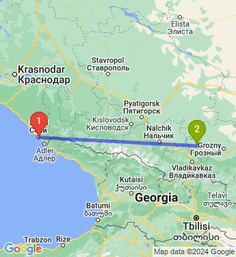 Маршрут из Сочи в Ингушетию