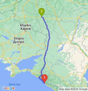 Маршрут из Сочи в Воронеж