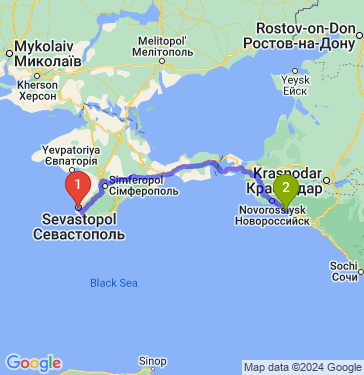 Маршрут из Севастополя в Геленджик