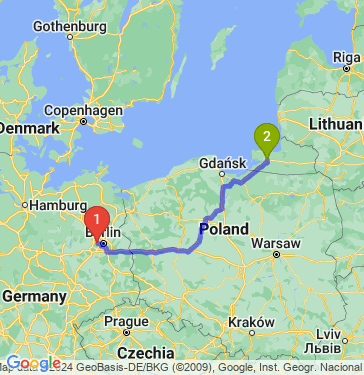 Маршрут из Berlin в Большое Исаково