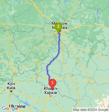 Маршрут из Белгорода в Сосенки