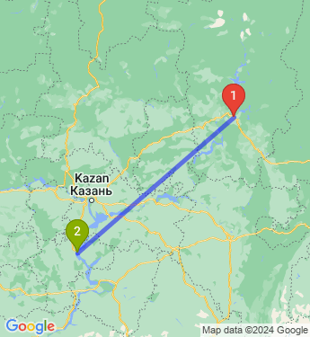 Маршрут из Перми в Ульяновск