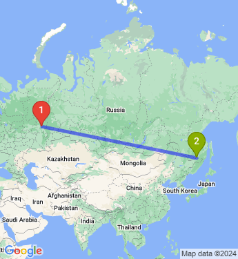 Маршрут из Перми в Хабаровск