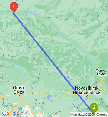 Маршрут из Нефтеюганска в Новоалтайск