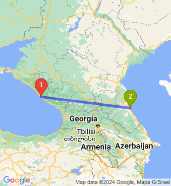 Маршрут из Сочи в Каспийска